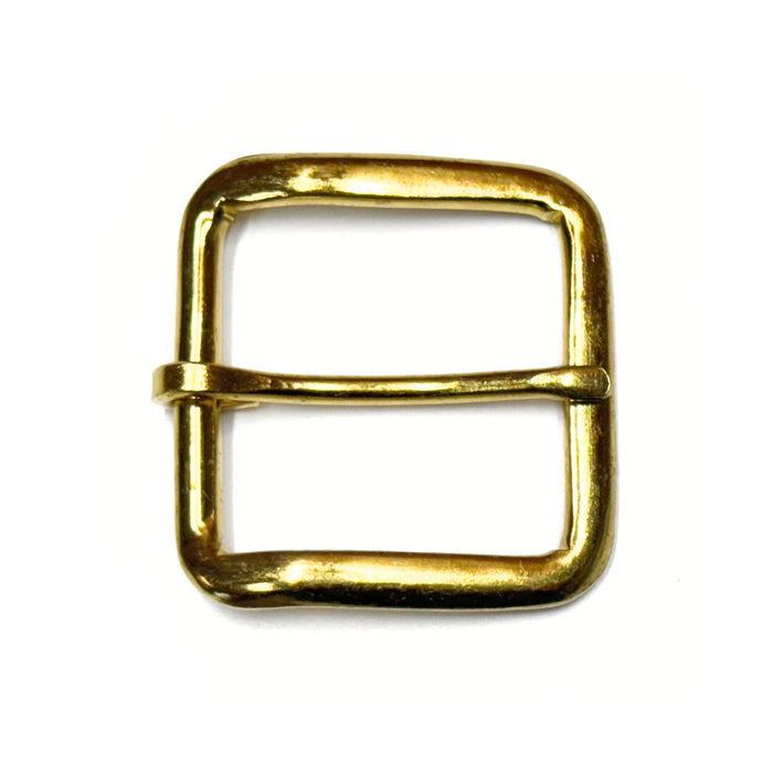 12 Pack Economy Square Gilt Belt Buckles - 1.5"