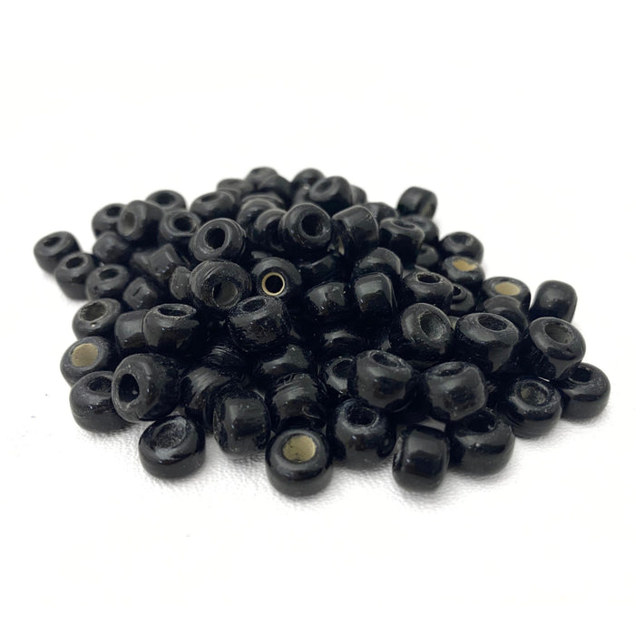 Czech Glass Crow Beads for Crafts & Jewelry Making - Black Blue Green Red White Yellow - 9 mm beads