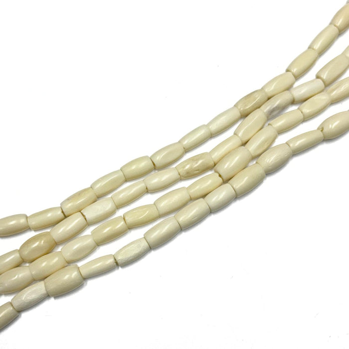 Hair Pipe Bone Beads - Black, Brown, White - Native American Style Bone Jewelry Supplies