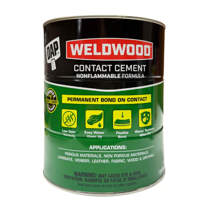 DAP Weldwood Safe Nonflammable Contact Cement - Quart - Gallon