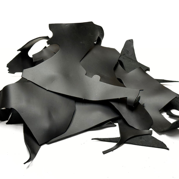 Black Smooth Cowhide Pieces