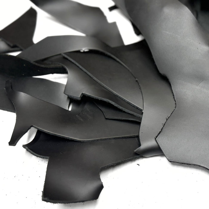 Black Smooth Cowhide Pieces