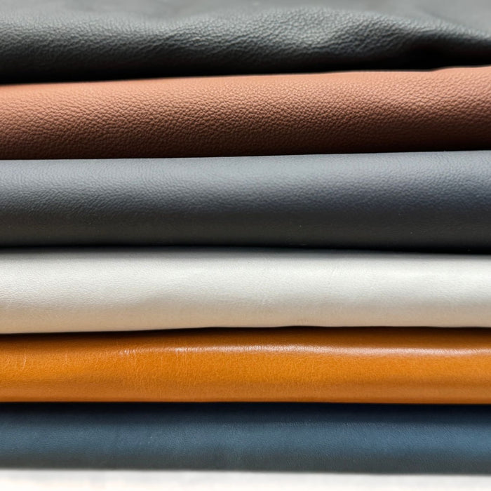 40 ft² Bundle Value Priced 2-4 oz Upholstery Leather - Quarter Hides Bundle