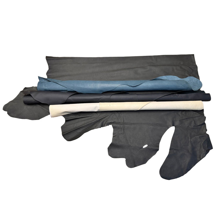 40 ft² Bundle Value Priced 2-4 oz Upholstery Leather - Quarter Hides Bundle