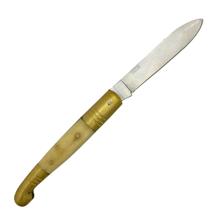 Old Fashioned Fold Out Knife with Bone Handle