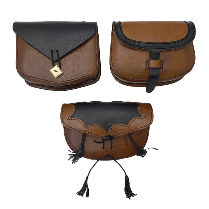 Handcrafted Vegetal Leather Multifunctional Brown Belt Bag with Natura –  The Ottoman Collection