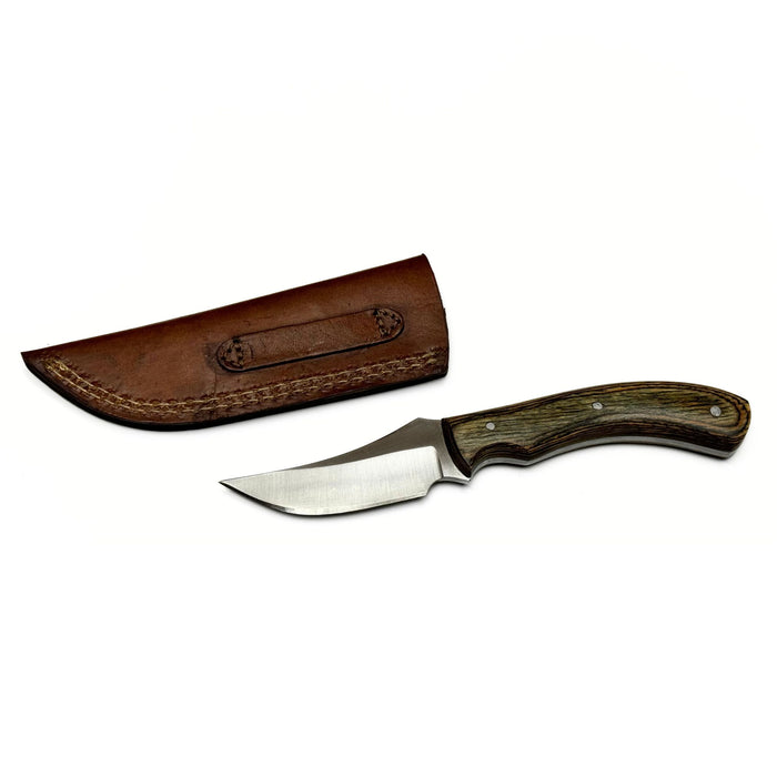 Saddlewood Skinner Knife with Leather Sheath