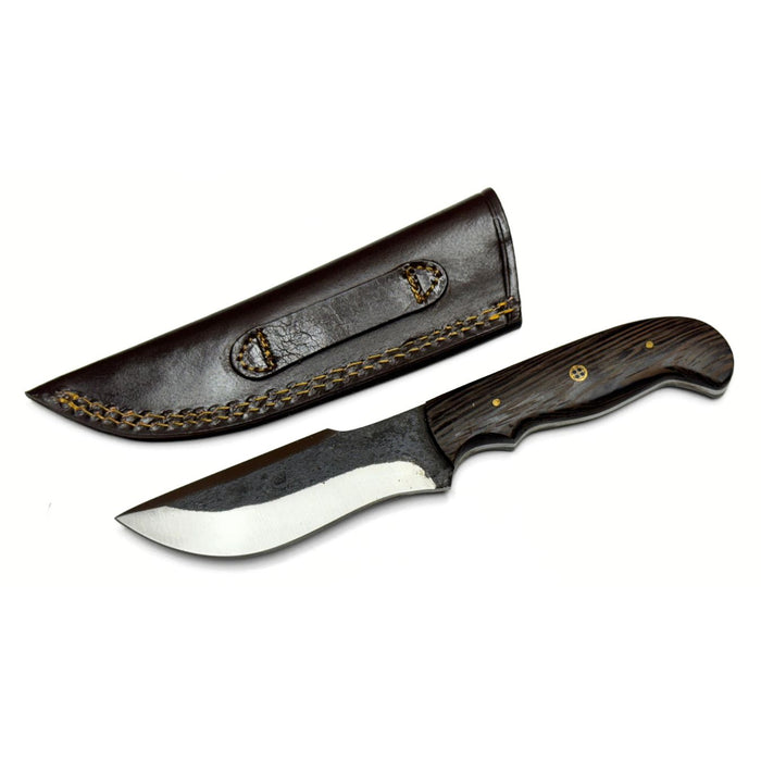 Wrought Iron Knife with Brass Mosaic Pins