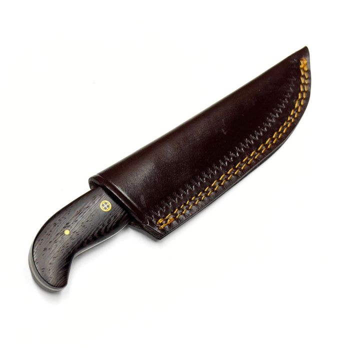 Wrought Iron Knife with Brass Mosaic Pins