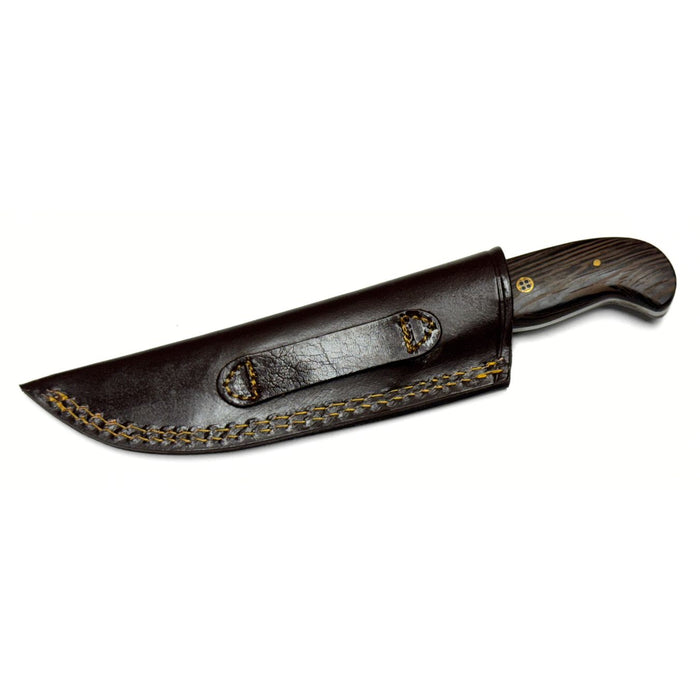 Wrought Iron Knife with Brass Mosaic Pins