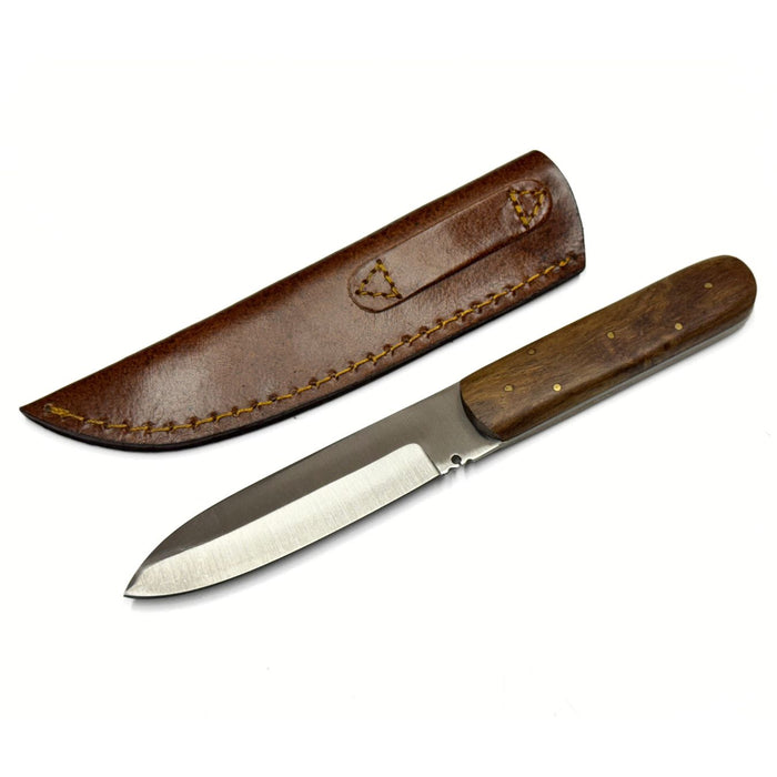 Classic Patch Knife with Burlwood Handle