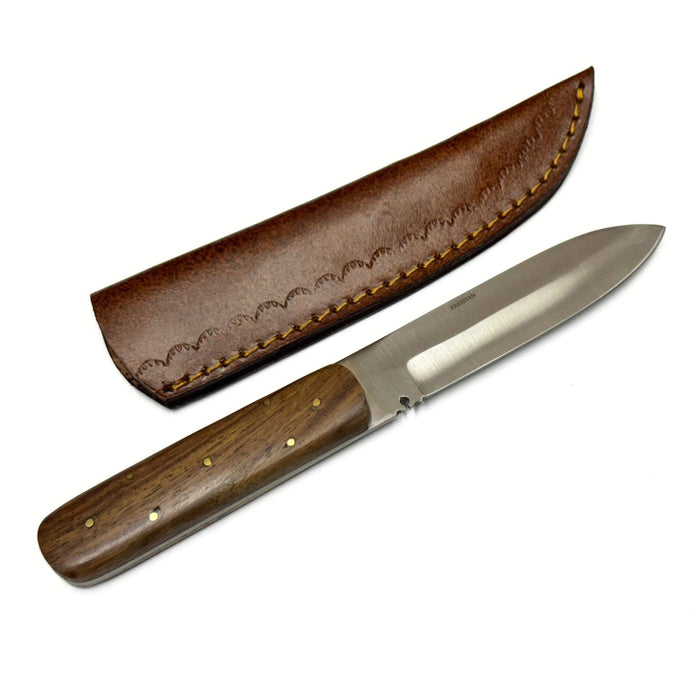 Classic Patch Knife with Burlwood Handle