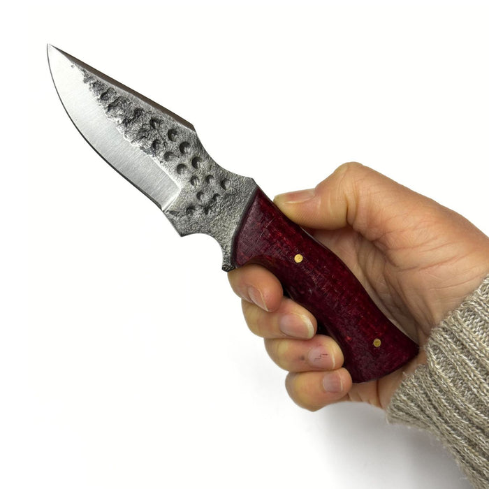 Blacksmith Hunter Knife with Micarta Handle and Carbon Steel Blade