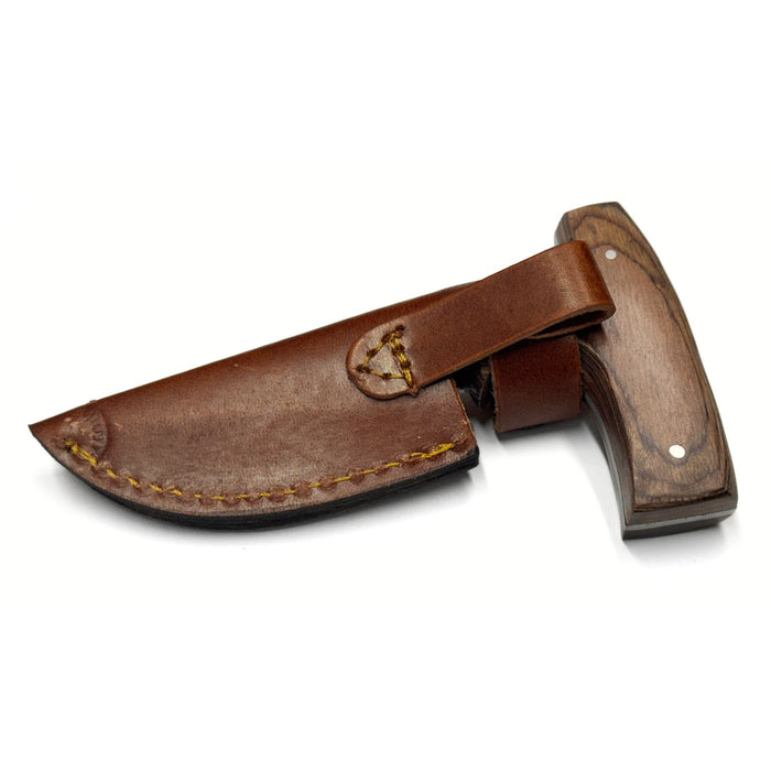 T-Handle Push Dagger with Leather Sheath
