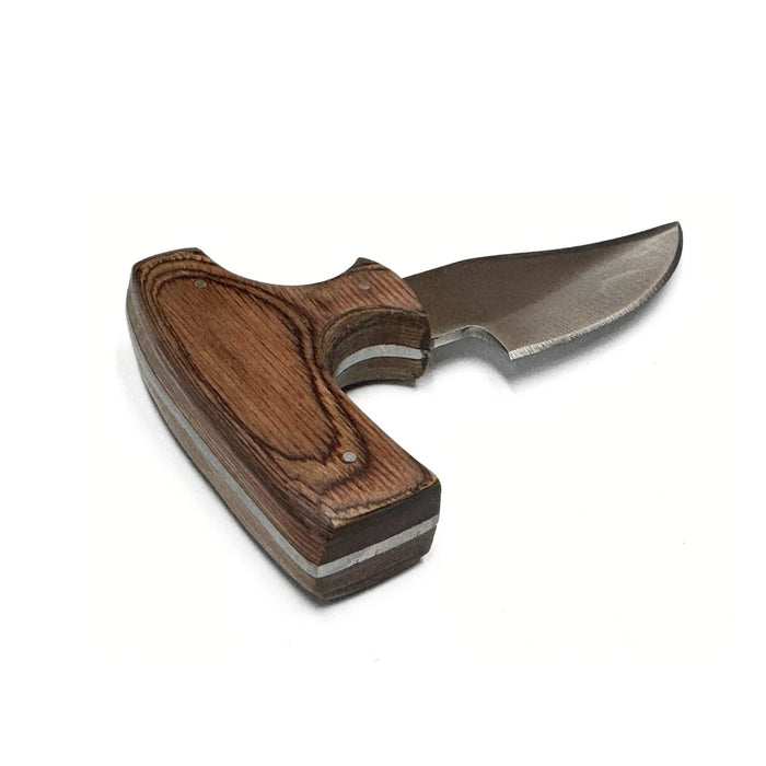 T-Handle Push Dagger with Leather Sheath