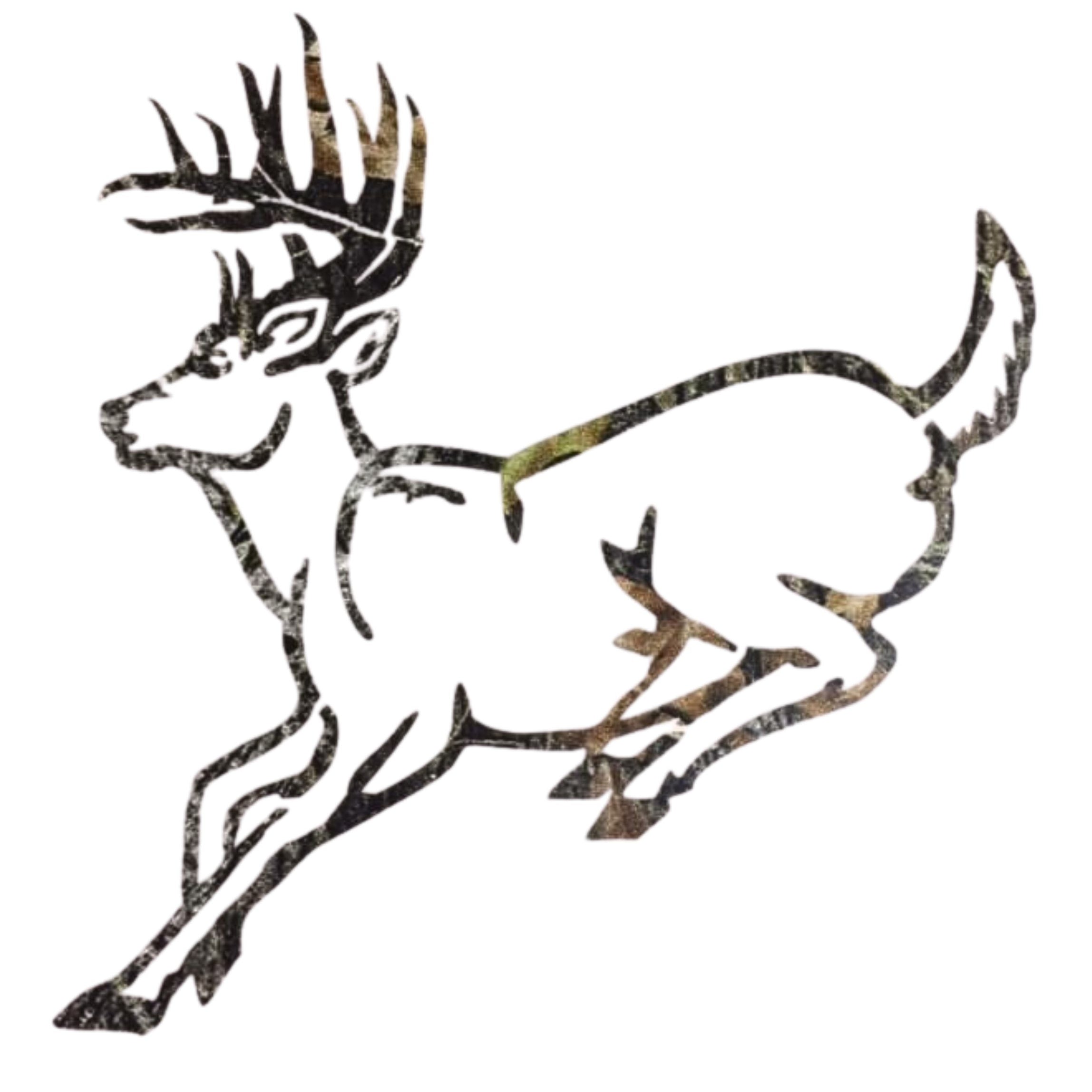 Running Deer Camo Decal — Leather Unlimited