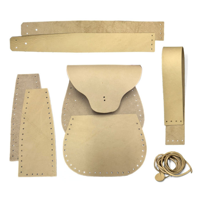 Make Your Own Leather Possible Bag Kit - DIY Rustic Cross Body Satchel - Mountain Man Wilderness Muzzleloader Pouch - Shooting Bag Craft