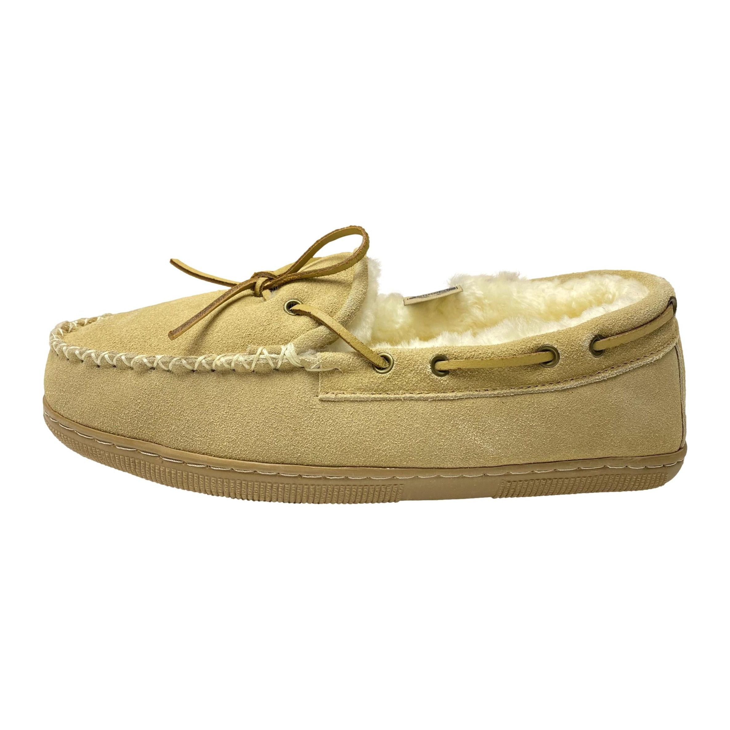 Moccasin Slippers Farmers Slippers Mens LU Classic Shearling Men's