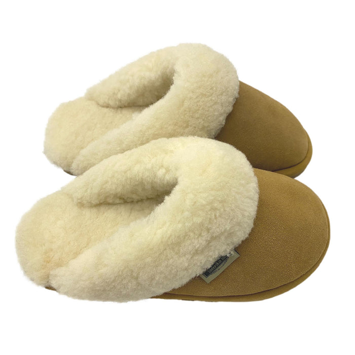 LU Sheepskin Women's Toasty Scuffs - Shearling Slip-On Slippers