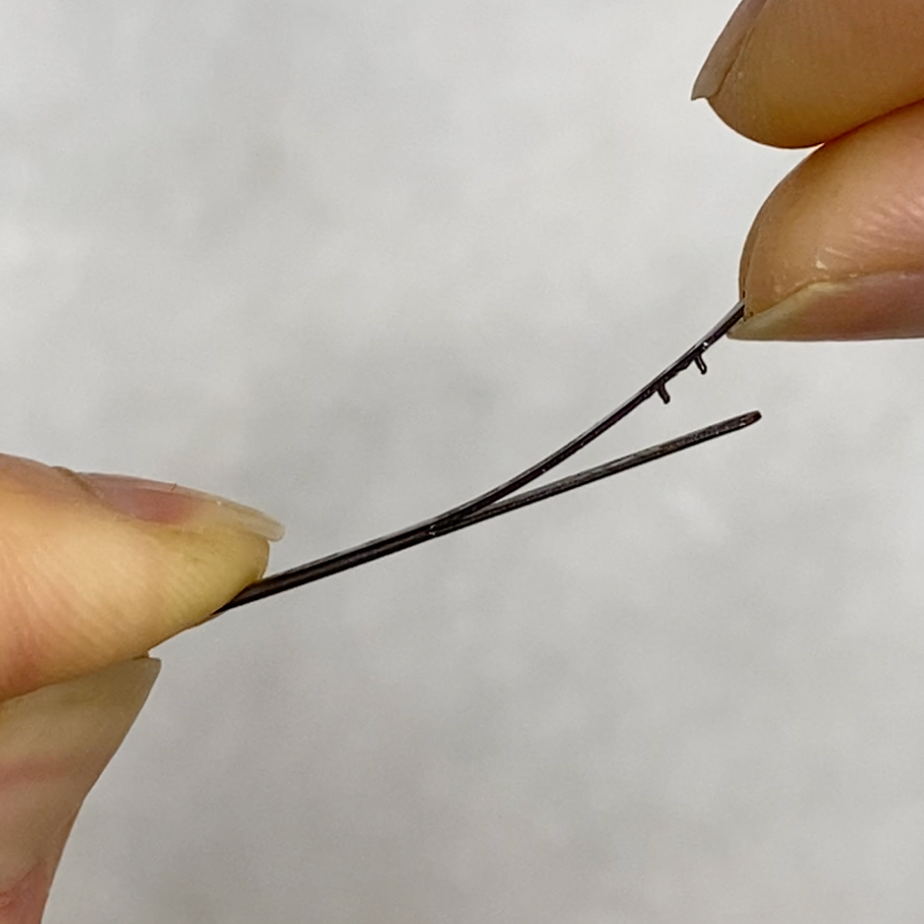 Split Needles for Leather Crafts Two Prong Lacing Needles Pack of