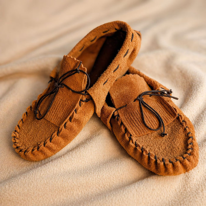 Make your own Moccasins - DIY Leather Moccasin Craft Project - Men - Women - Children - Infant - Handmade Moccasins Kit