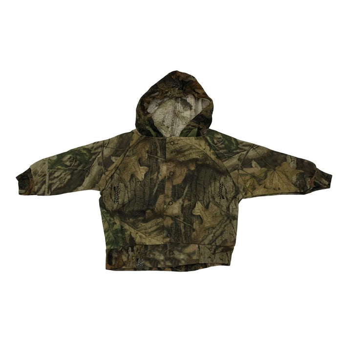 Baby Hooded Camo Bomber Jacket - Realistic Camouflage Pattern Infant Jacket