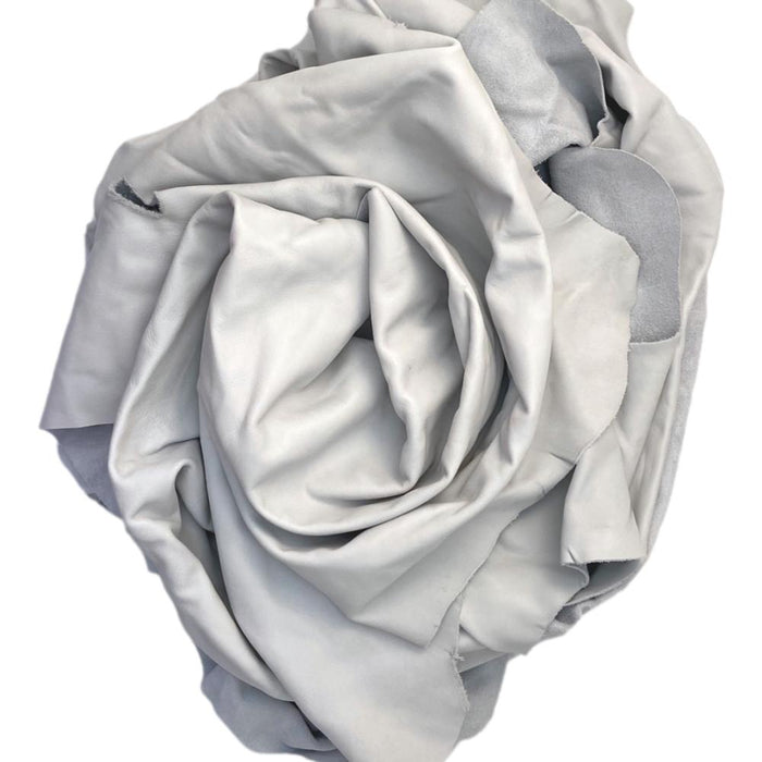 Jumbo White Upholstery Pieces 3 oz Cowhide 5 lb Bag