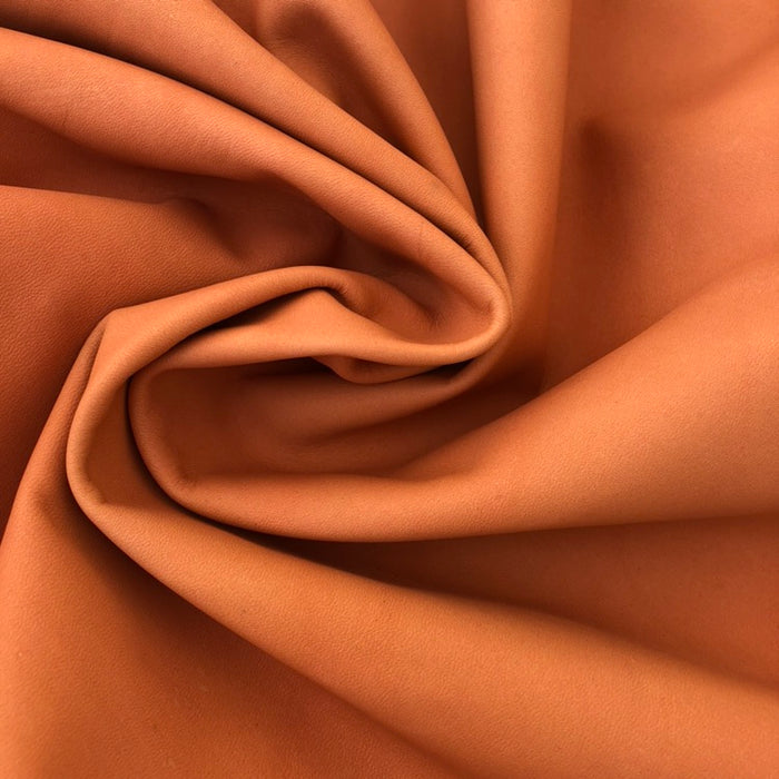 Burnt Orange Upholstery Leather - Large Full Hides - Extra Large