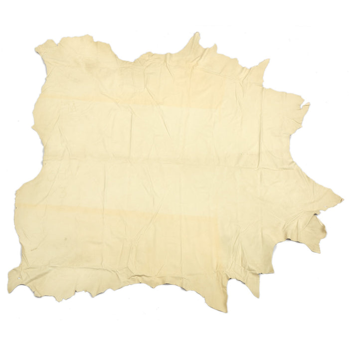 Cream Upholstery Leather - Large Full Hides - Extra Large Full Hides - Cowhide Die Cut Squares