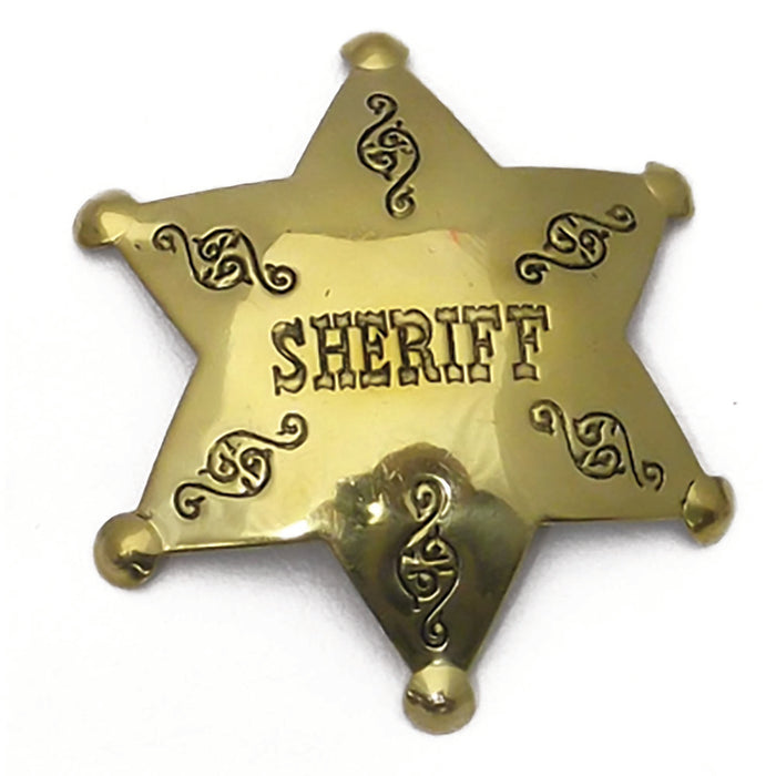 Large Wild West Brass Badges - Deputy US Marshal - Sheriff - Texas Ranger - Marshal