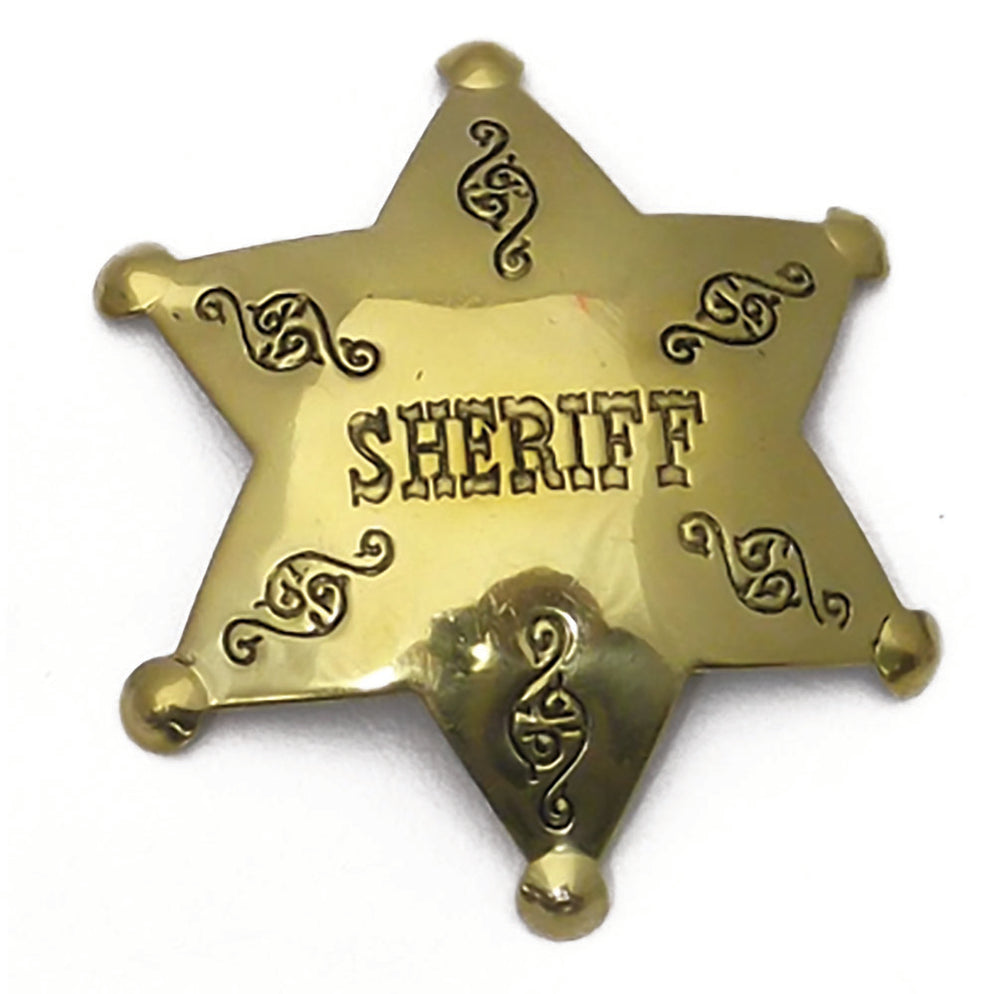 Large Wild West Brass Badges - Deputy US Marshal - Sheriff - Texas Ran ...