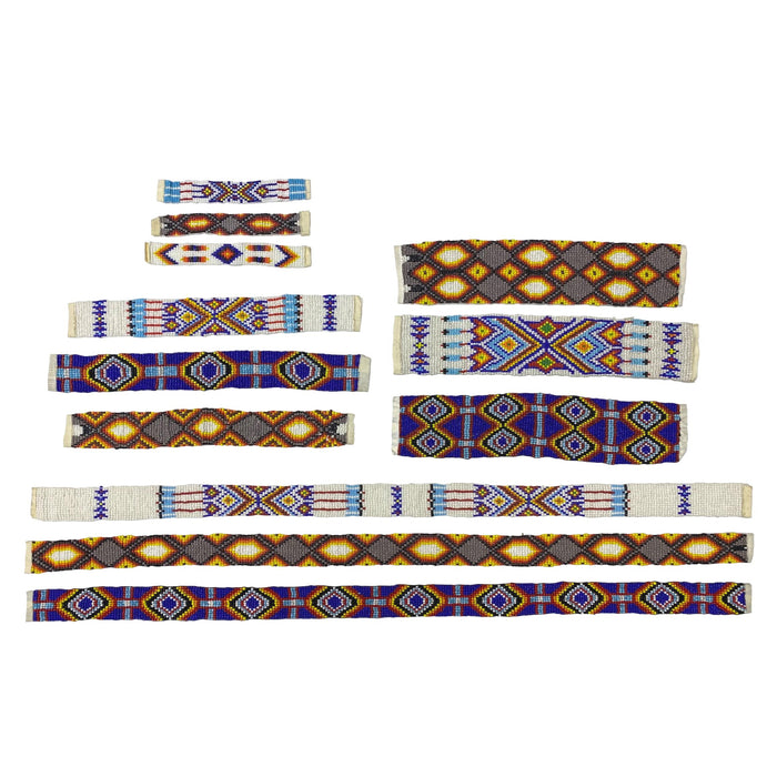 Hand Made Beaded Strips - Native American Themed Craft Supplies and Accents