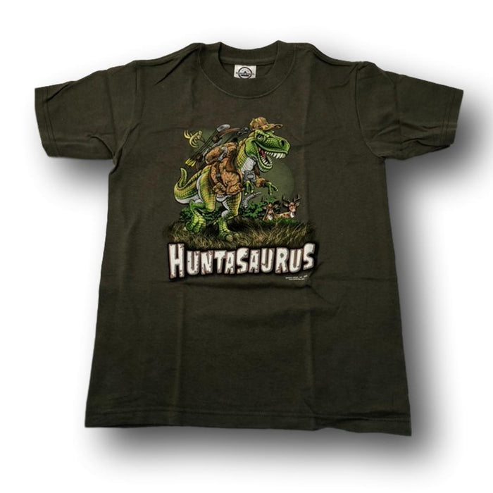 "Huntasaurus" Little Hunter Dinosaur T-shirt - Youth XS