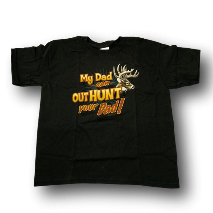 "My Dad Can Out Hunt Your Dad" Little Hunter T-shirt - Youth S