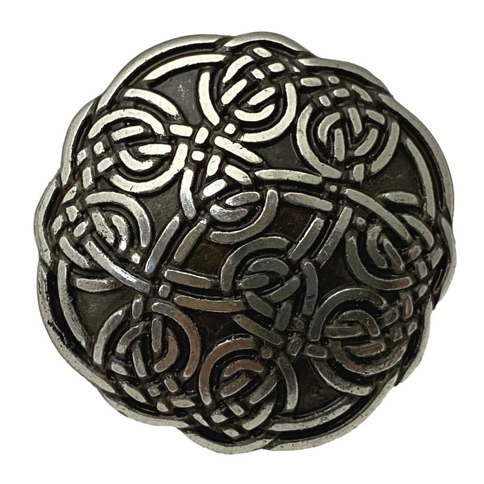 4 Pack Intricate Celtic Knot Screw Back Conchos - 1 1/4"