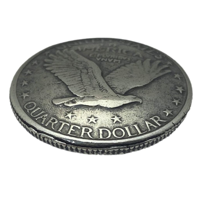 4 Pack Eagle Patriotic Quarter Dollar Screw Back Conchos - 3/4"