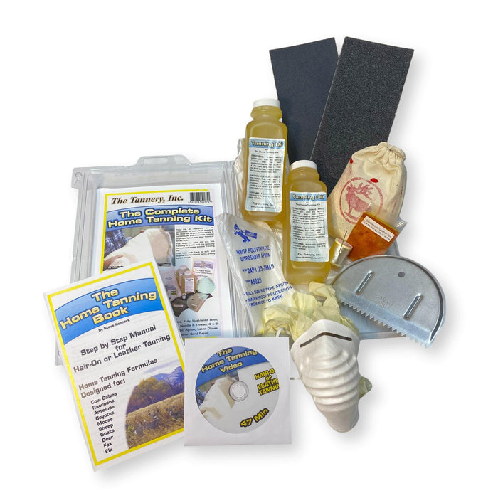Complete Home Tanning Kit - Tan Your Own Deer, Elk & Other Animal Skins - Taxidermy Supplies - Hair On - Hair Off