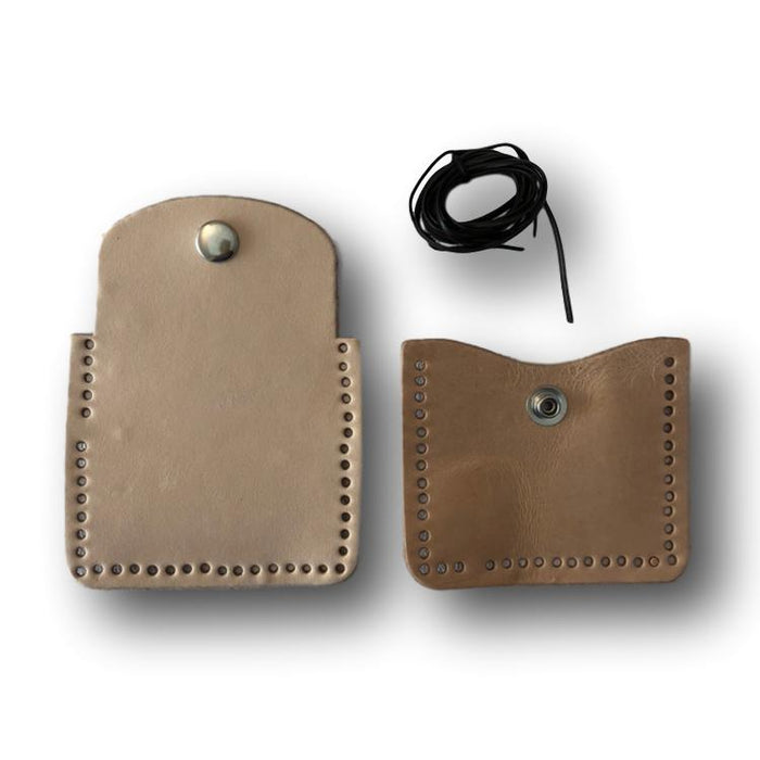 Make Your Own Tuck Away Leather Coin Purse Kit - Leather Craft Project for All Ages