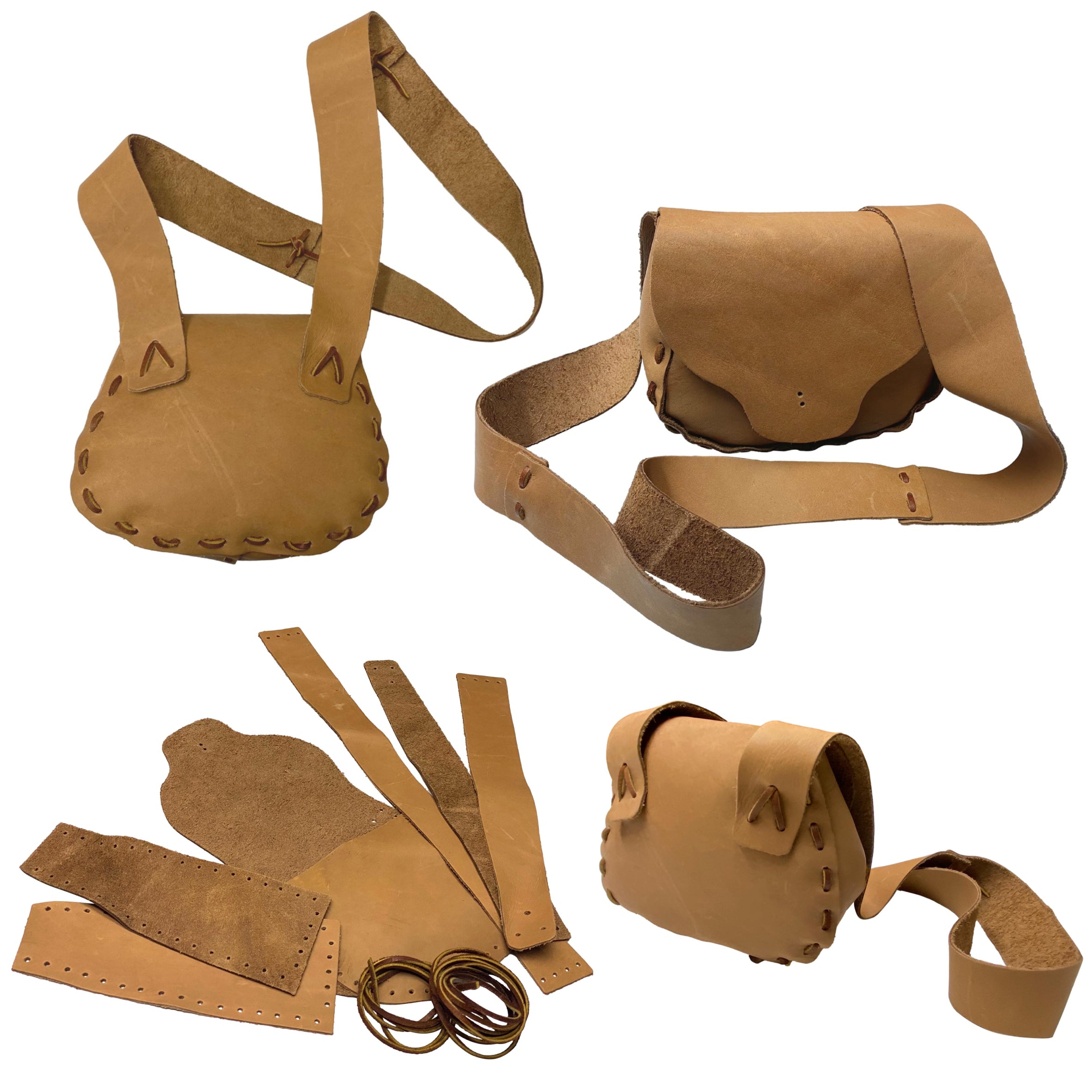 Make Your Own Leather Possible Bag Kit - DIY Rustic Cross Body Satchel ...