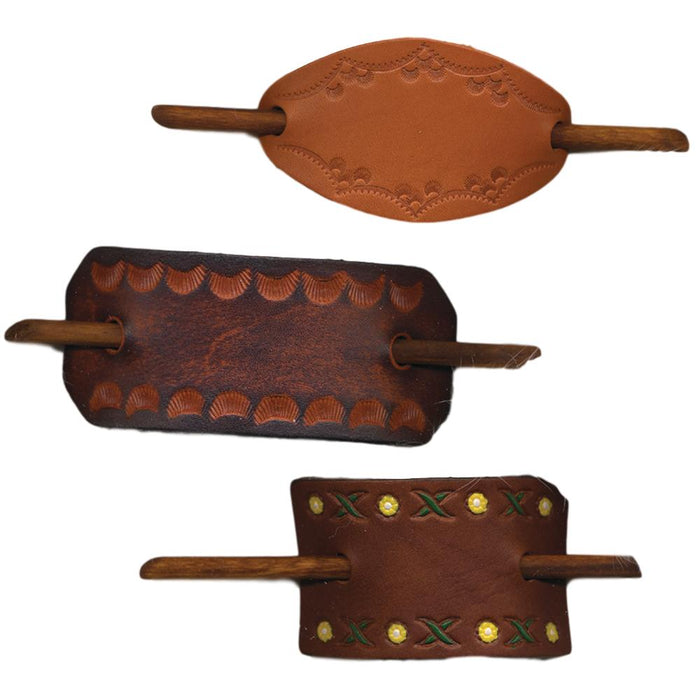 Stick Barrette Leather Craft Kit -Make Your Own Leather Barrettes With Stick - DIY Handmade Retro Hair Accessories