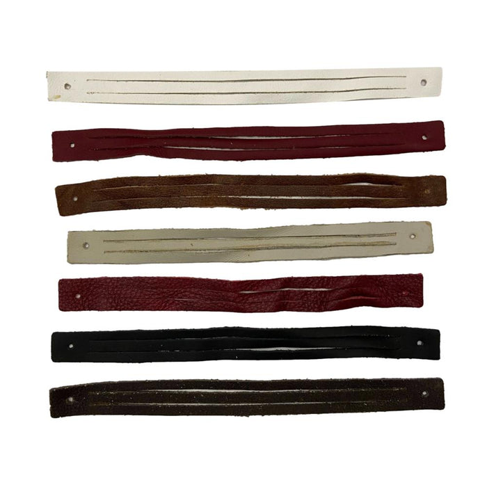 Leather Wristband Bracelets - DIY Mystery Braid Craft Project - 6 Pack Assorted Colors
