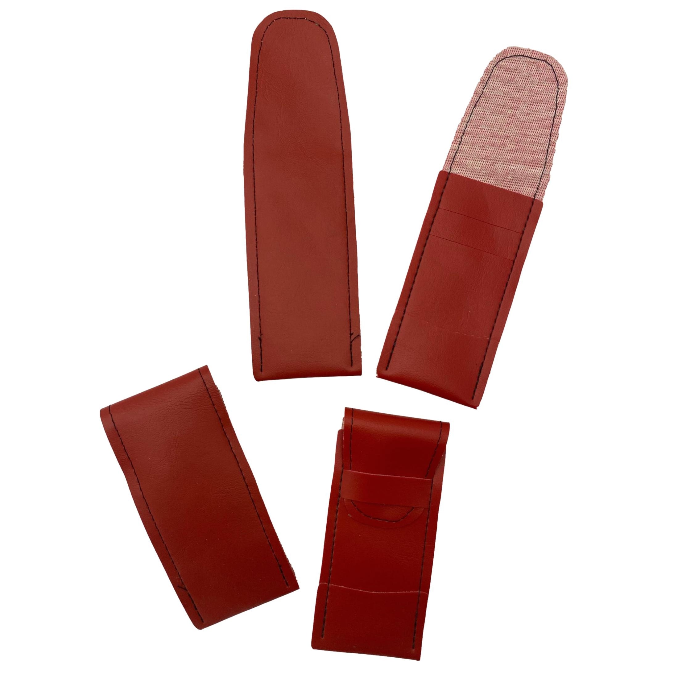 Soft Strong Red Vinyl Dart Pouches Dart Case Holders — Leather Unlimited