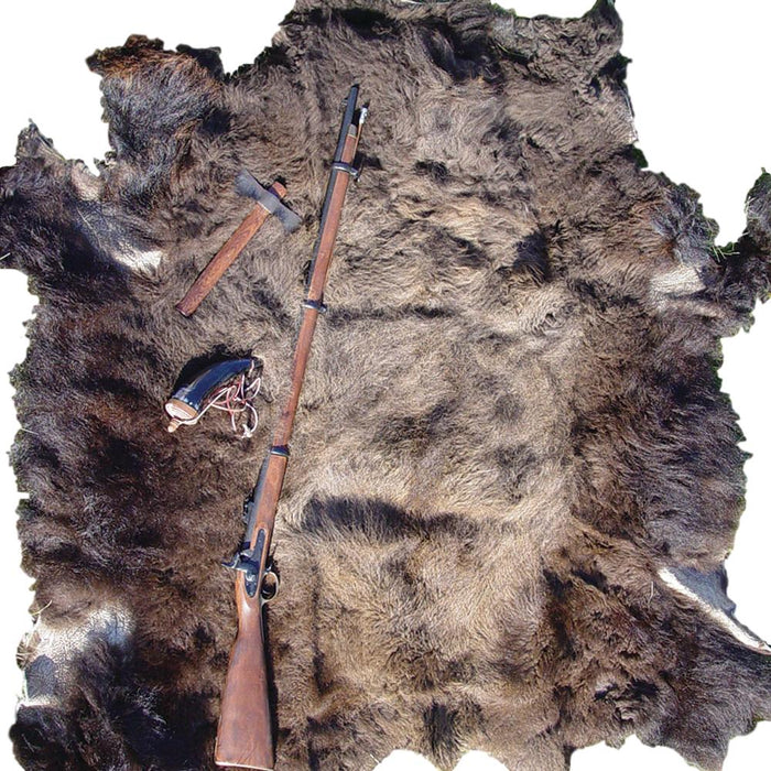Buffalo Hair On Hide - Large - Extra Large