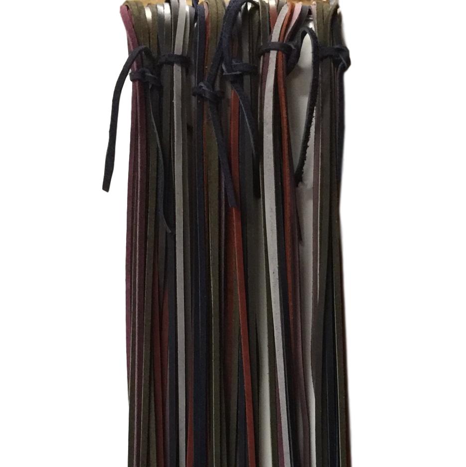 5 oz Leather Lace Cord- Assorted, Black and Browntones Colors 3/16