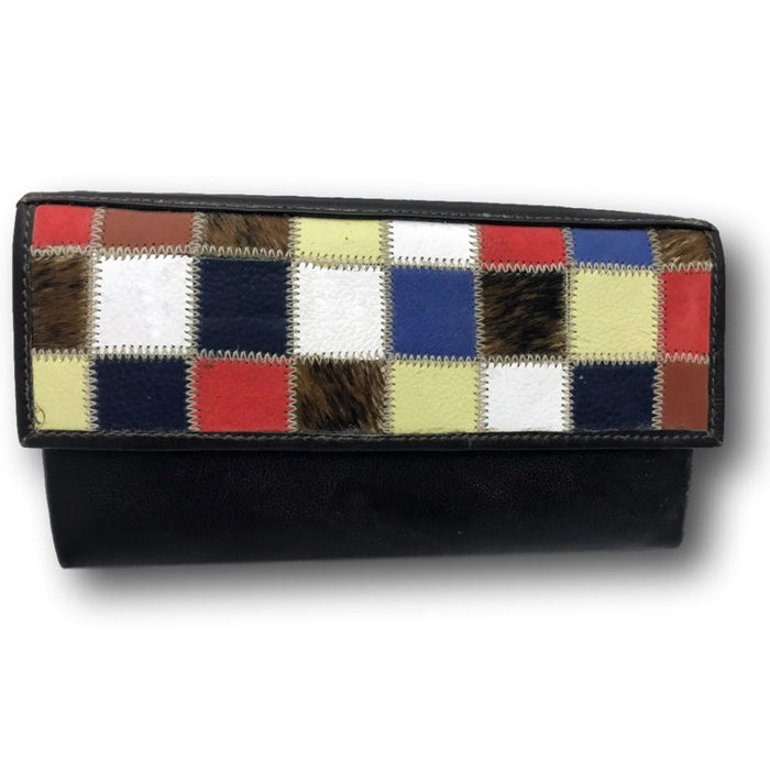 Unique South African Hair On Cowhide Leather Clutch Wallet for Women