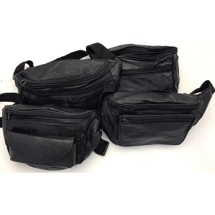 Assorted Leather Fanny Packs - Clearance "Fixer Uppers" - Straps/Zippers May Be Damaged