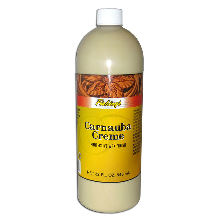 Fiebing's Carnauba Creme - Quart - Protective Wax Finish Cream for Smooth Leather