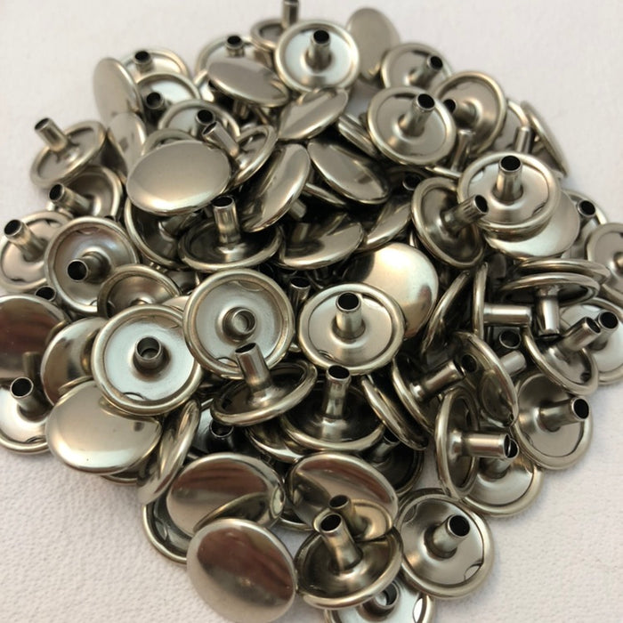 100 Light Duty Nickel Snaps for Leather Crafts — Leather Unlimited
