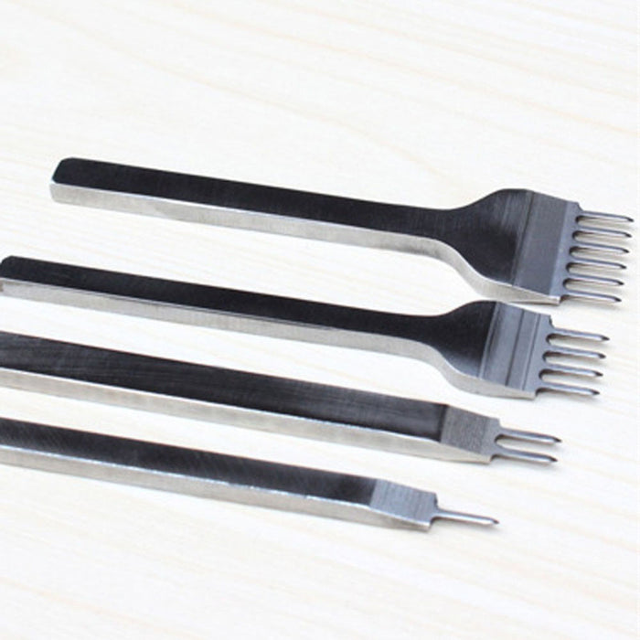 5 in 1 Adjustable Groover & 4 Piece Diamond Chisel Leather Craft Tool Set