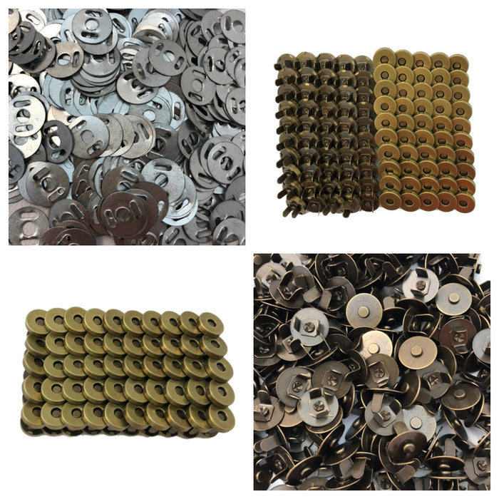 Magnetic Snap Fasteners - Set of 50 Snaps
